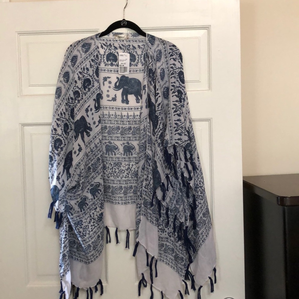 Shawl throw over